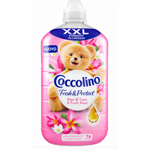 Кондиціонер для білизни Coccolino Intense Care Fiori di Tiarè & Frutti Rossi 76 прань, 1750 мл